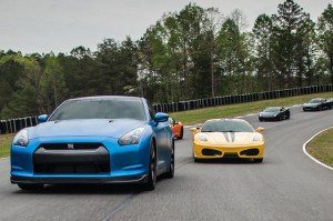 Drive a nissan gt-r on a racetrack