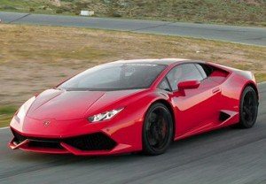 Lamborghini Huracan on track