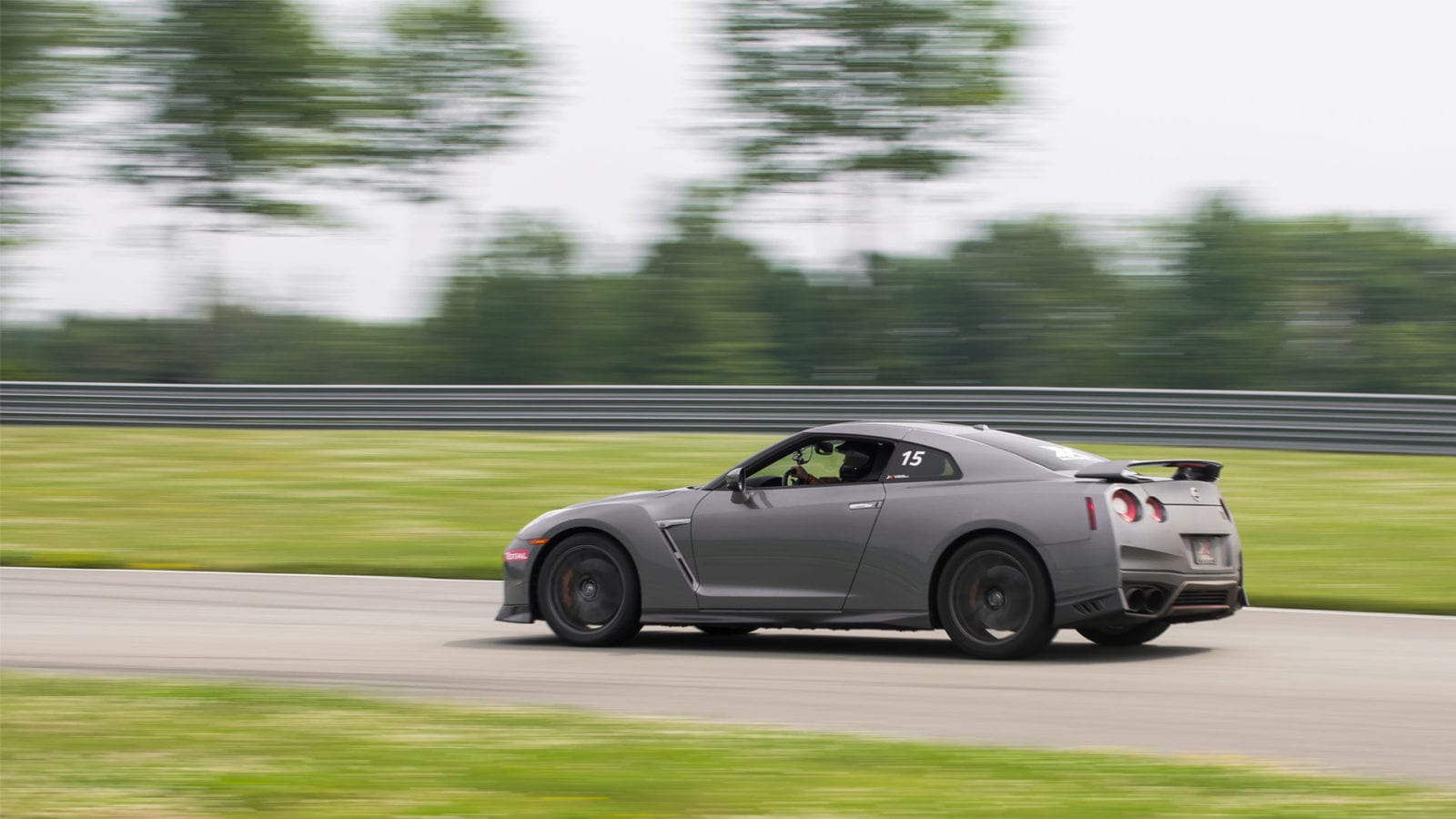 Nissan GT-R on the racetrack
