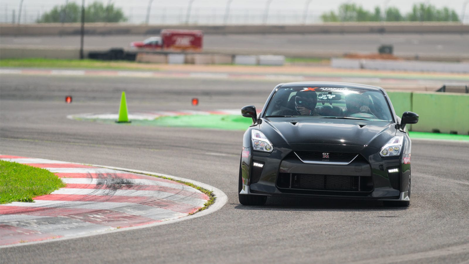 Nissan GT-R on the race track