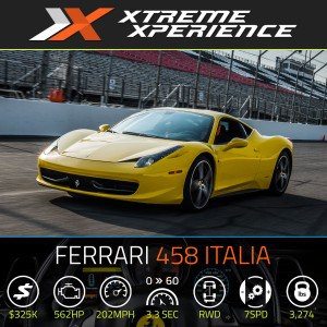 Xtreme Xperience Ferrari 458 Italia specs