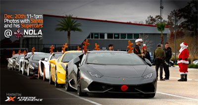 Xtreme Xperience Fleet of Supercars in partnership with NOLA Motorsports Park for Toys For Tots