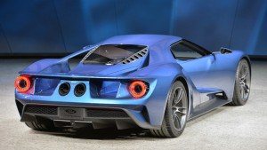 Rear end of the Ford GT Concept from the Detroit Auto Show