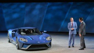 Unveiling of the Ford GT Concept at Detroit Auto Show