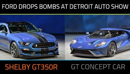 photos of ford gt concept and shelby gt350r