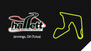 Hallett Motor Racing Circuit logo and track OK