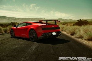 Photo of Rear end of the super trofeo stradale Lamborghini by speedhunters