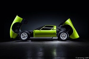 Photos by Jeremy Cliff of the Lamborghini Miura expanded in green