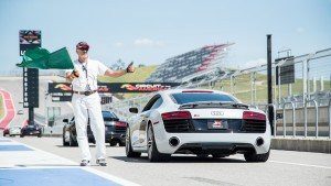 The Audi R8 V10 waits for a green flag at Circuit of the Americas