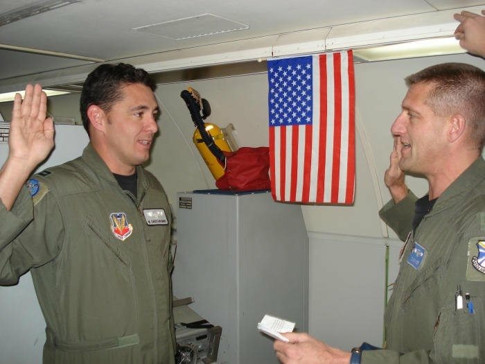 image christian ward sworn into USAF