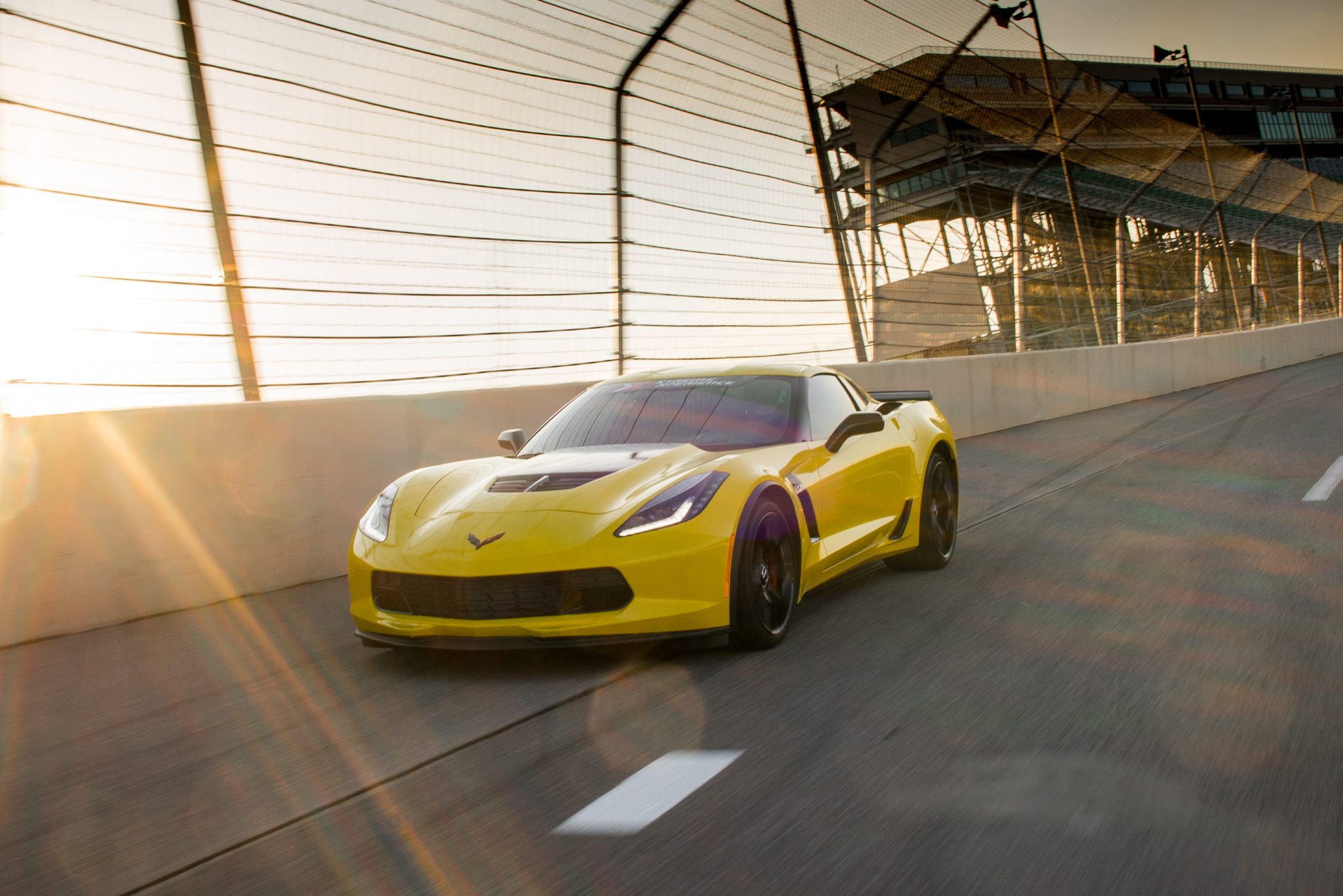 image of xtreme xperience chevy corvette z06 on the racetrack
