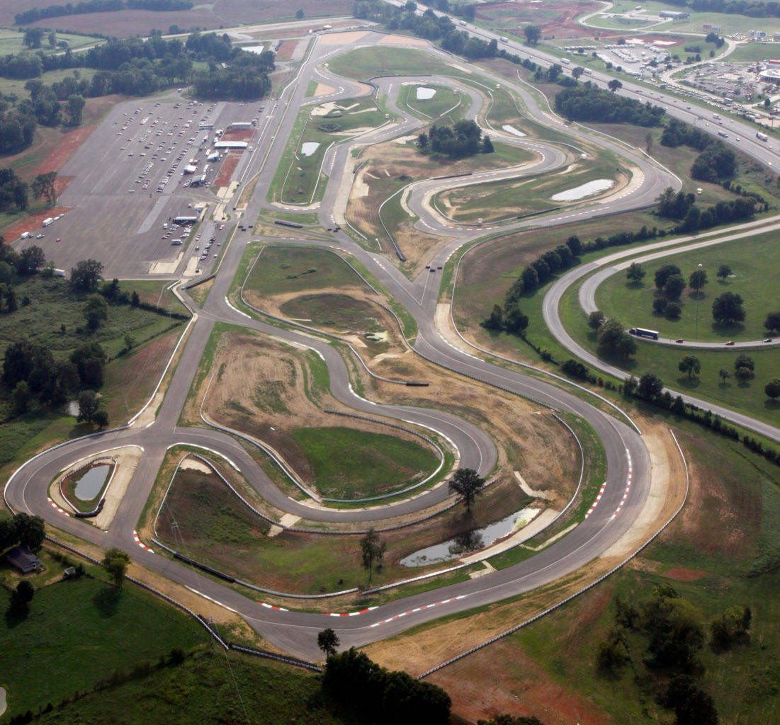 aerial photo of ncm motorsports park