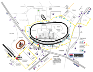 image of charlotte motor speedway track map
