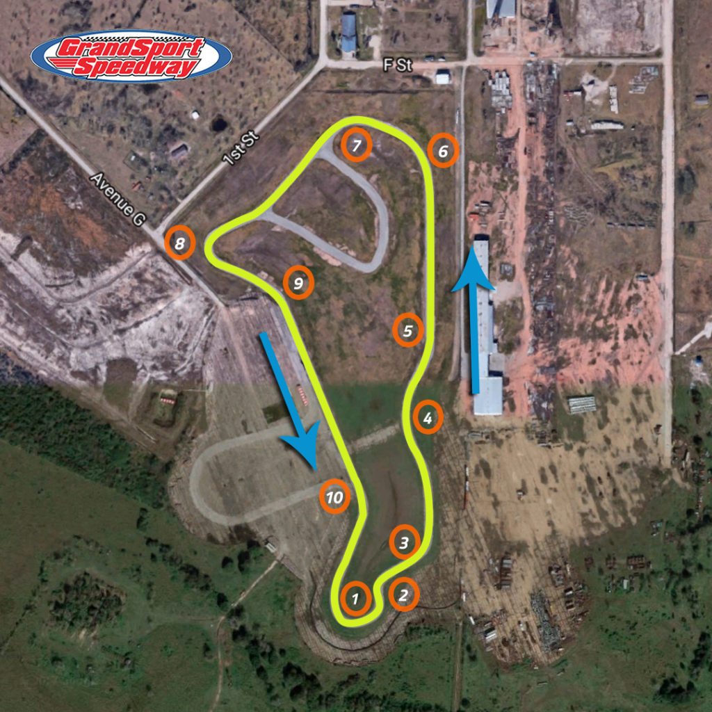 grandsport speedway turn by turn aerial track map