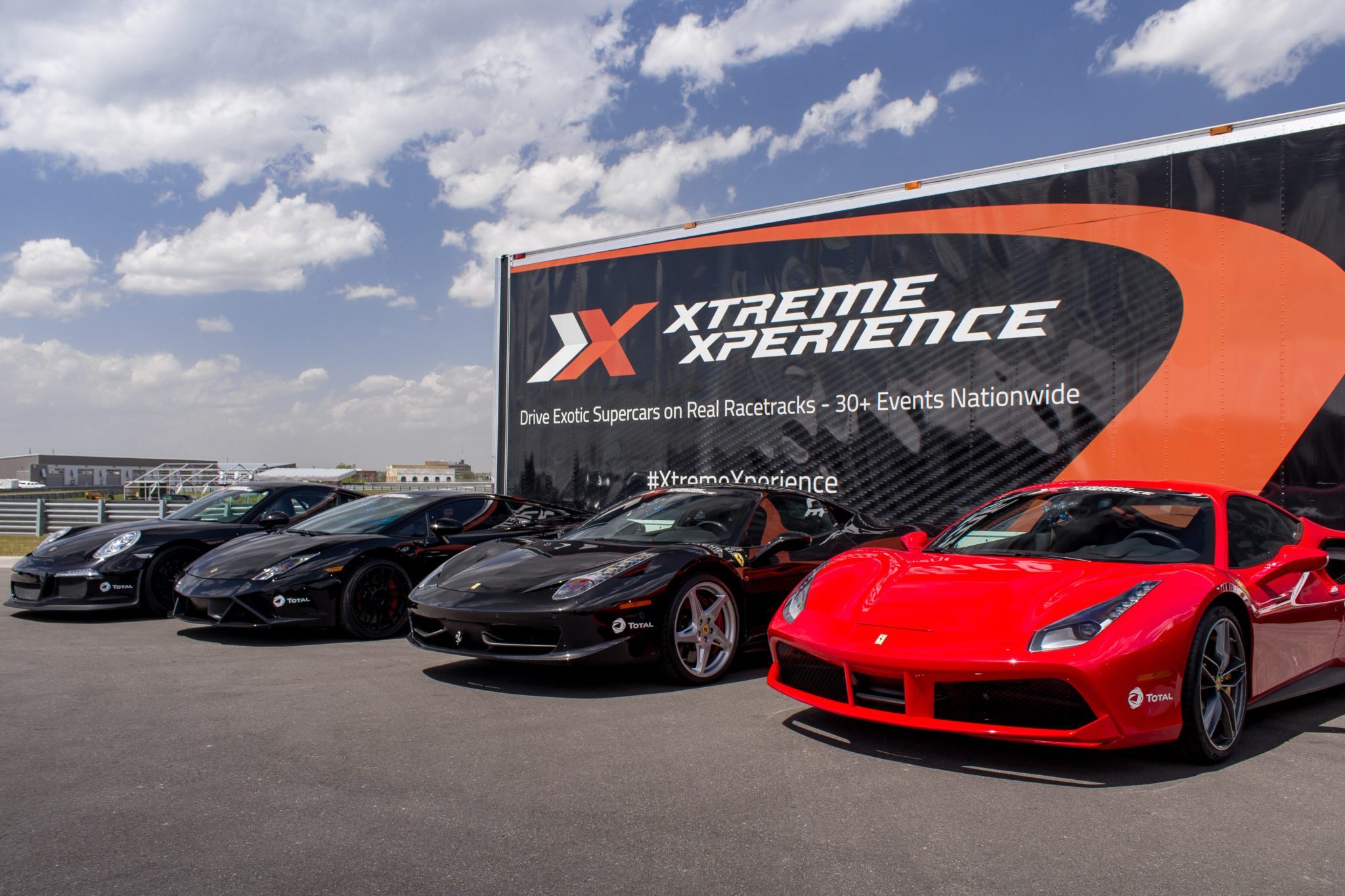 xtreme xperience fleet of supercars and trailer at m1 concourse detroit mi