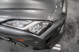 gray metallic gtr headlight