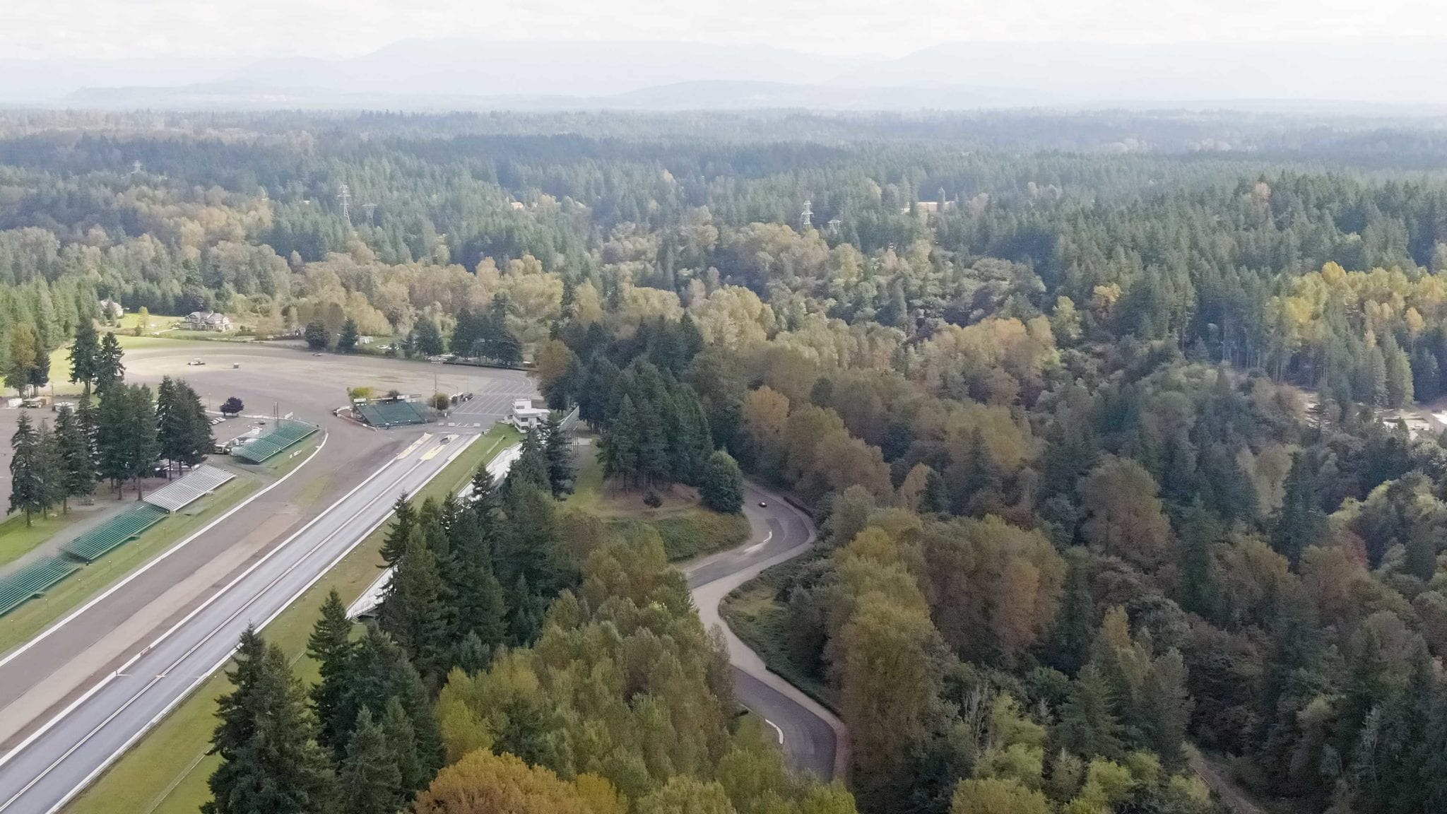 Aerial View of Pacific Raceways Road Course 