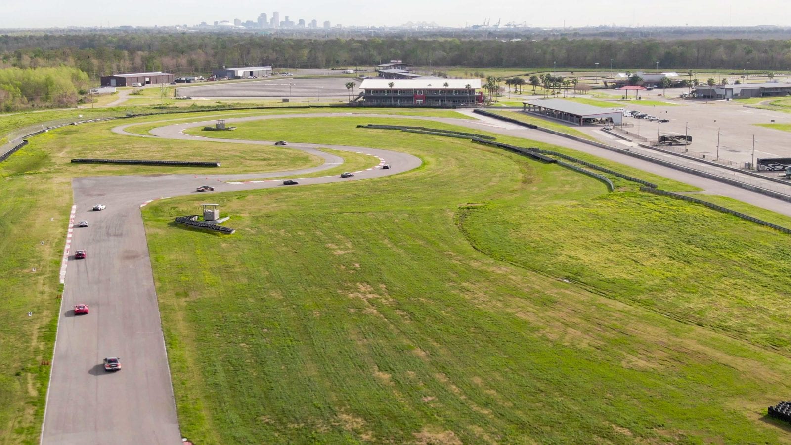 Aerial View of NOLA Motorsports Park Racetrack