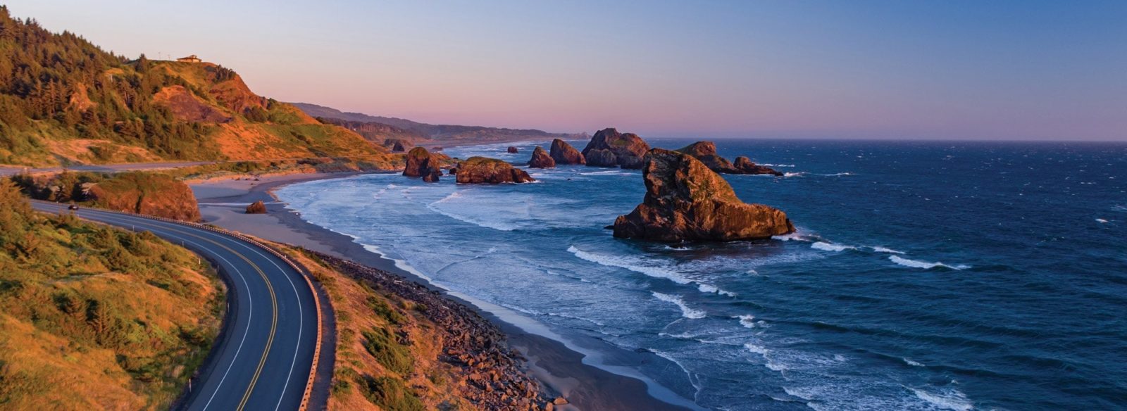 An image of the Pacific Coast Scenic Byway
