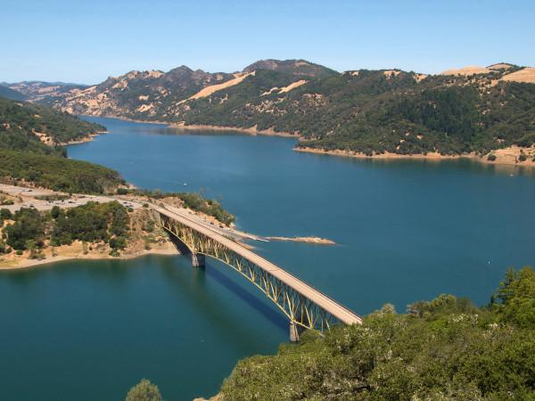 An overview of Lake Sonoma Recreation Area.