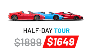 HALF Day Tour | Drive 3 Cars